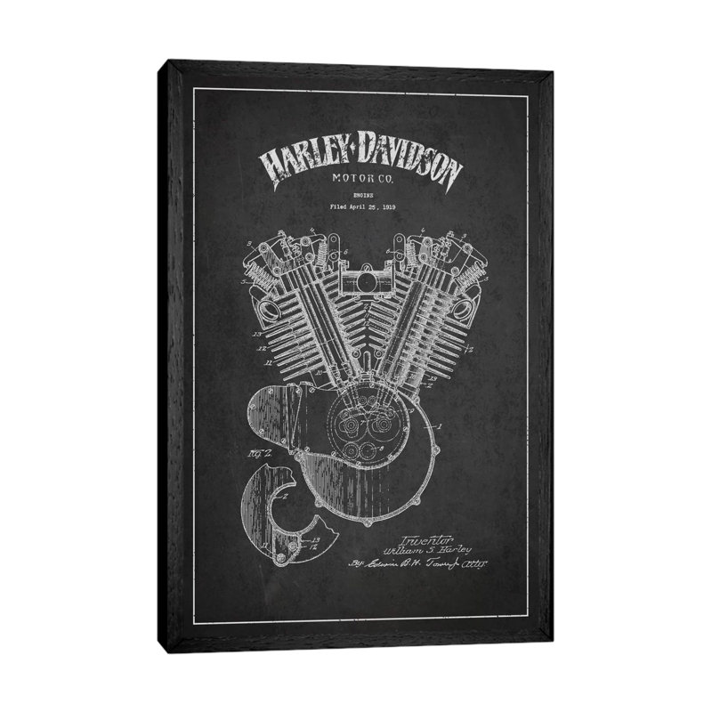 1 Piece Wall Art on Canvas, 66.04 cm H x 45.72 cm W, Black Framed