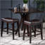 Tabouret de bar 26 po avec garniture cloutée contemporaine (ensemble de 2), 26 po, noir