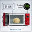 Four à micro-ondes de comptoir 19 po 0,9 pi³ 800 watts Nostalgia Retro-54418885