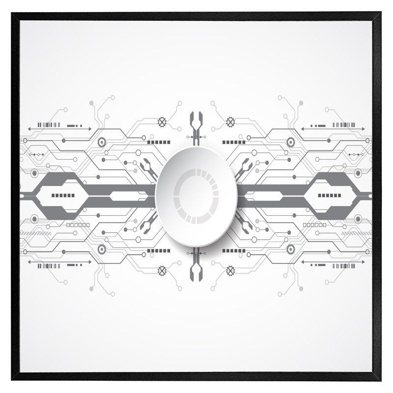 Single Picture Frame Print, Black, 41cm H x 41cm W x 4cm D