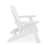 White Adirondack Chair – Sturdy HDPE Poly Lumber For Poolside, Patio, And Garden Relaxation-1811547967