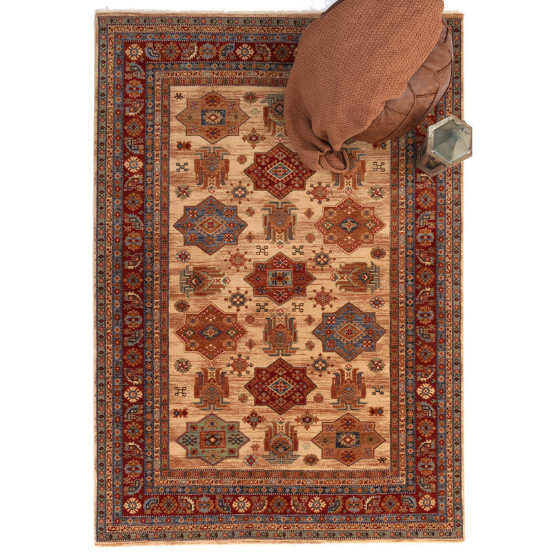 Margalit Wool Oriental Indoor Rug, Rectangle 5'3" x 7'10"