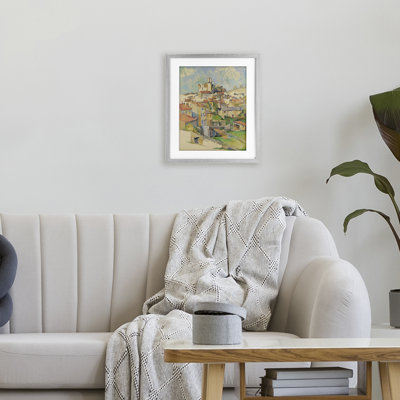 «Gardanne Cezanne Cityscape», reproduction d'art sous verre, conception de Paul Cezanne