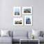 White 30 x 40 cm 4 Pack Picture Frame with A4 Mount