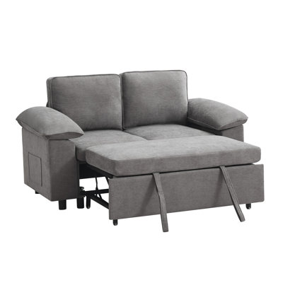 60" Modern Sleeper Sofa - Convertible Loveseat with Pull-Out Bed