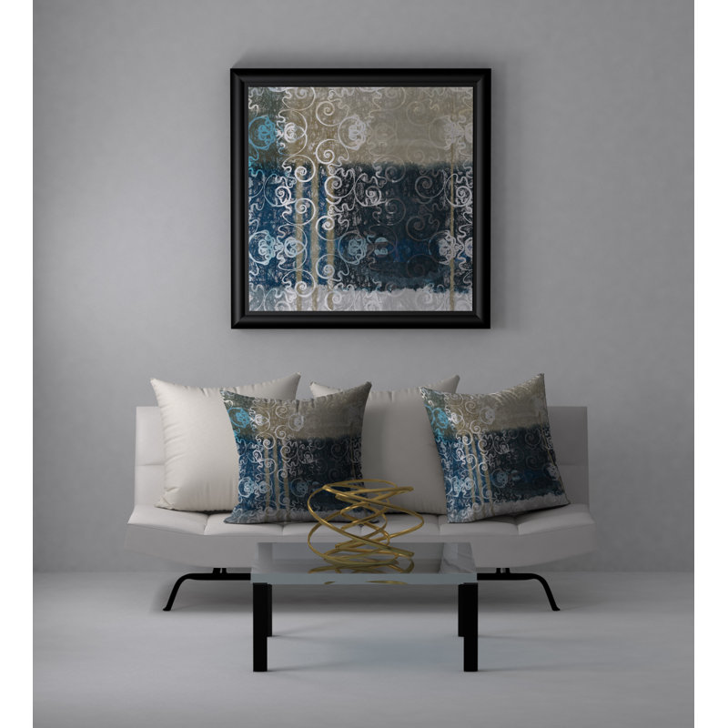 Abstract Reversible Throw Pillow, 20" x 20"