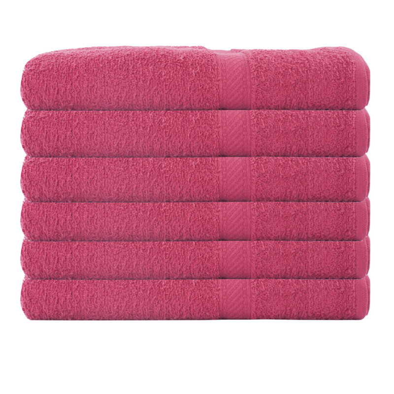 Cotton Lightweight Bath Towel, Burgundy