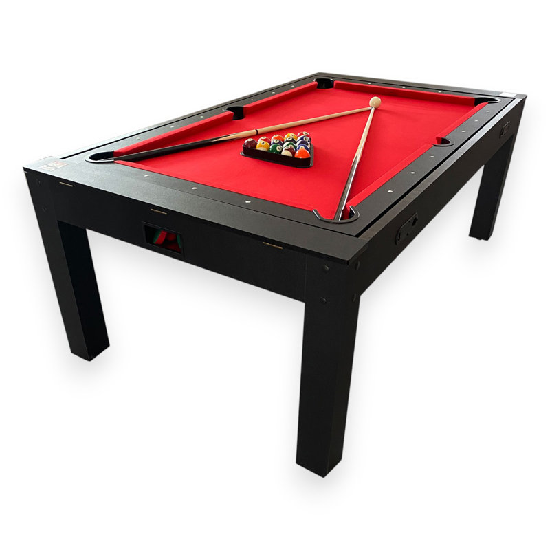 7 ft Multigames Pool Table Red Air Hockey + Table Tennis + Table Top – Strike