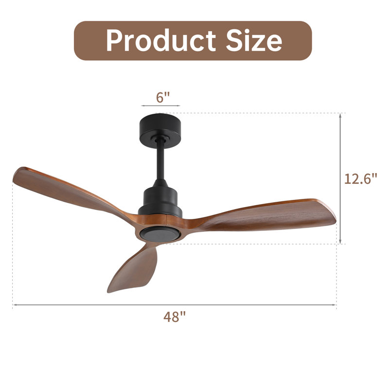 Ventilateur de plafond 48 pouces sans lumière