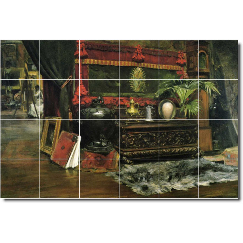 Carreau de céramique décorative 36 po x 24 po 6 po x 6 po, City 01466