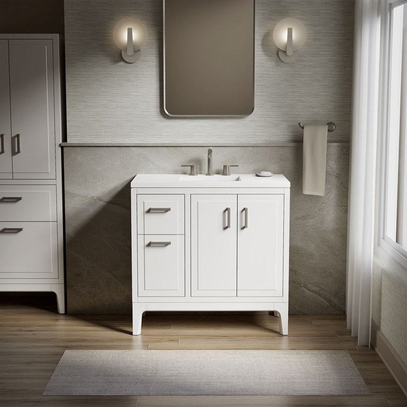 Seer 36-In Bathroom Vanity Set, White