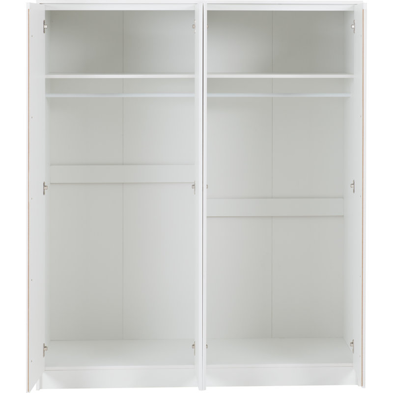 4 Door Manufactured Wood Wardrobe, White