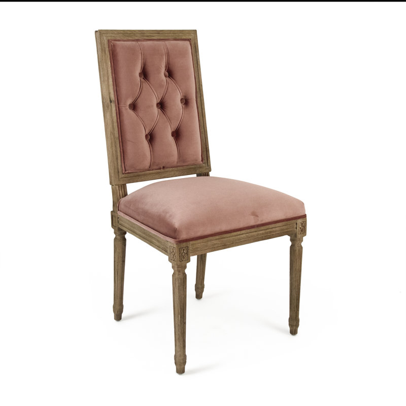 Upholstered Dining Chair, Rose