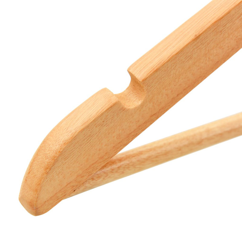 Materse Non-Slip Standard Hanger, Light Brown