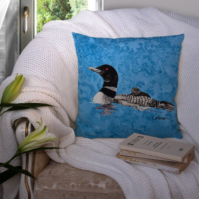 Loon Outdoor Throw Pillow