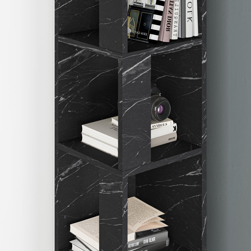 Bensonhurst Corner Bookcase Unique Design & Modern Style, Bendir