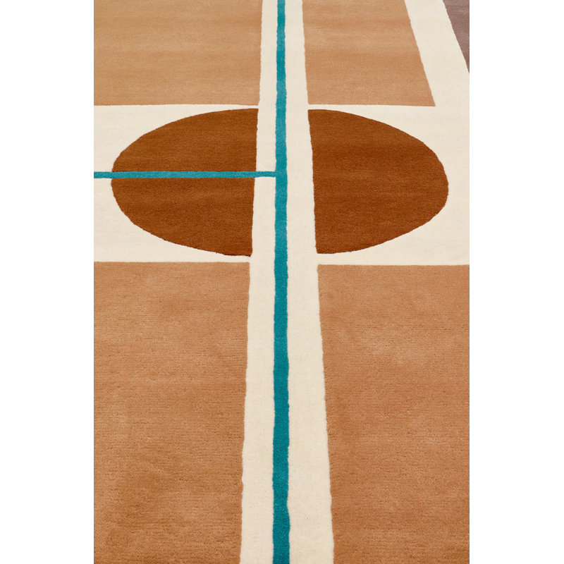 Colagem Handmade Dhurrie Wool Geometric Area Rug, Rectangle 6'7" x 9'10"