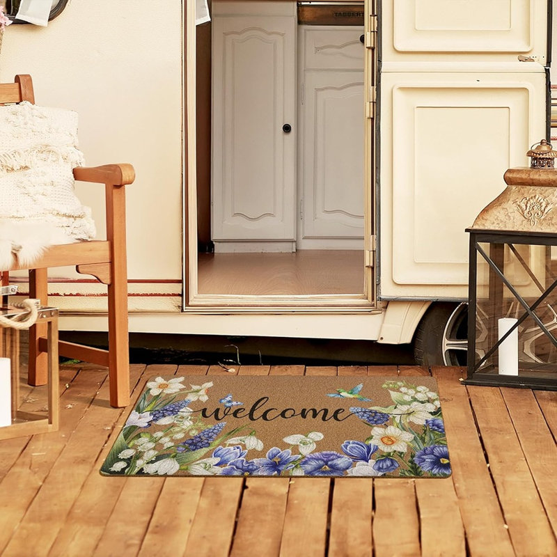 Multicolore - tapis de porte Spring Hummingbird