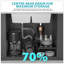 Évier de cuisine durable en composite de quartz à double cuve avec design réducteur de bruit et double cuve intelligente pour une utilisation efficace