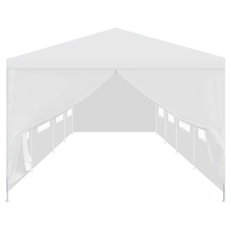 12m x 3m Steel Party Tent, White