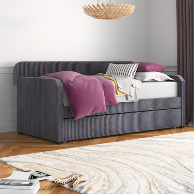 Antonius Upholstered Daybed with Trundle Bed