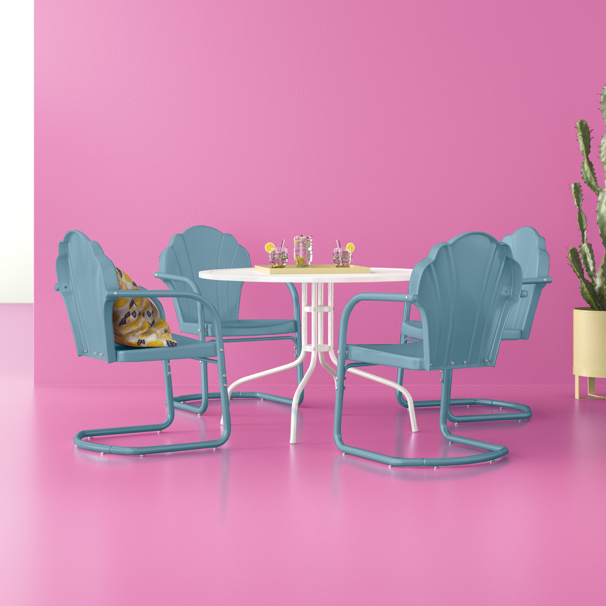 Hashtag Home Steyning Outdoor Dining Set & Reviews Wayfair