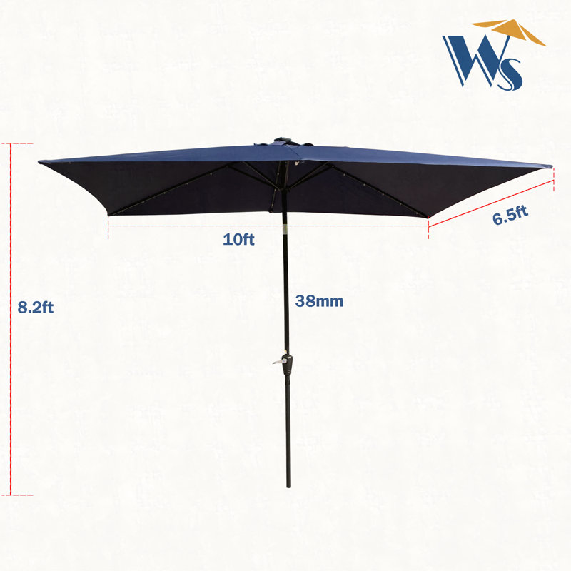 Parasols de marché extérieurs 10 x 6,5 t, Marine