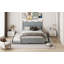 Grand lit plateforme avec 2 grands tiroirs, lit gigogne simple TG-58397076