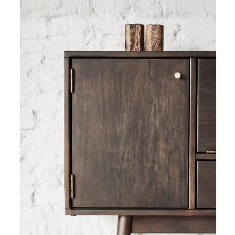 Buffet style rétro minimaliste français, Marron foncé