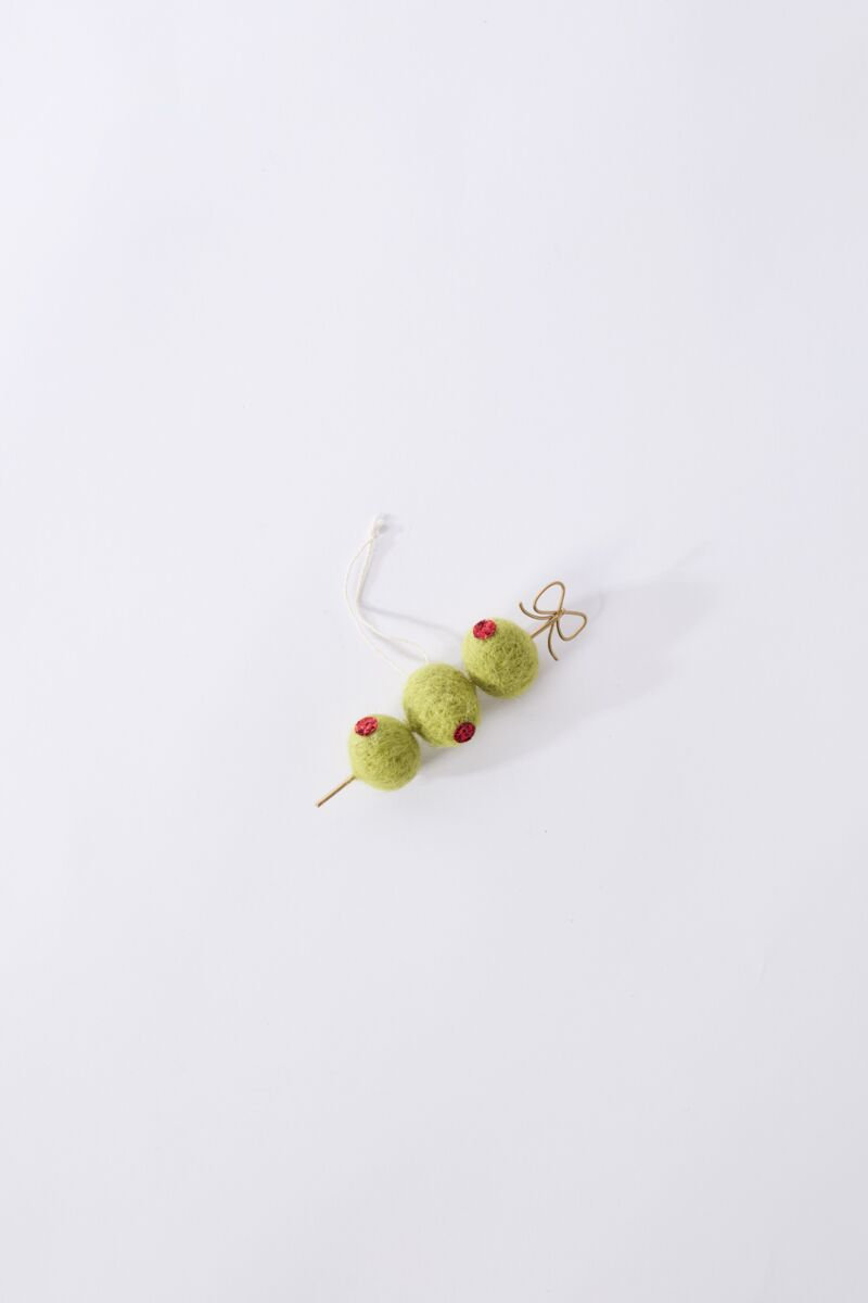 Cocktail Olives Ornament 5.5"x 1.75"x 1"