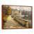 Toile avec cadre flottant brun