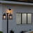 Aria Solar Post Light Double Head