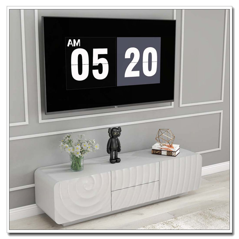 58''Tv Stand, White