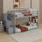 Imarah Kids Twin Over Twin Bunk Bed-783985637