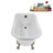 58" Streamlin Clawfoot Tub,Tray,Drain, Clawfeet-101628927-102219861
