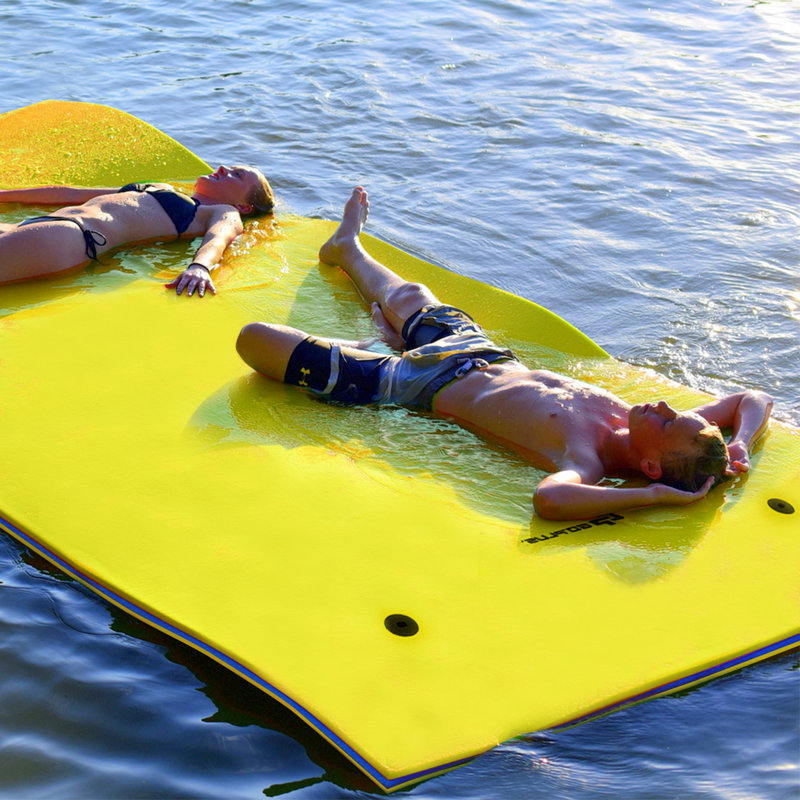 3 Layer Floating Water Mat Buoyancy Pad Swimming Pool Float Mat W/rope