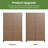 Privacy Metal Screen Fence Panel Horizontal Stripe Pattern-112246456-69478606
