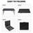 Black 4Ft Portable Folding Table For Camping. Appropriate Indoor & Outdoor Situations. 135Kg Max Load. Fixed Grip Easy And Transport. Smooth, Waterproof Tabletop 4Ft, Black. Perfect Camping Indoors-1353067434