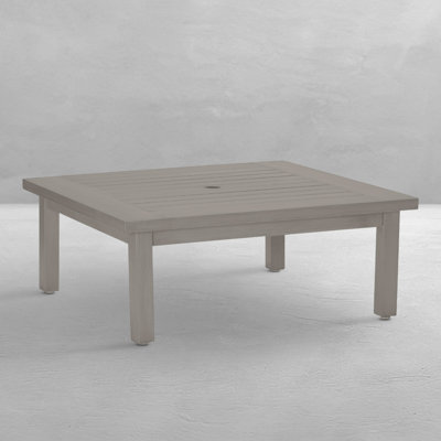 Club Aluminum Square Coffee Table - Oyster