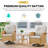 Aluel Wicker 4 - Person Patio Conversation Set with Cushions-1155312061-1155312060