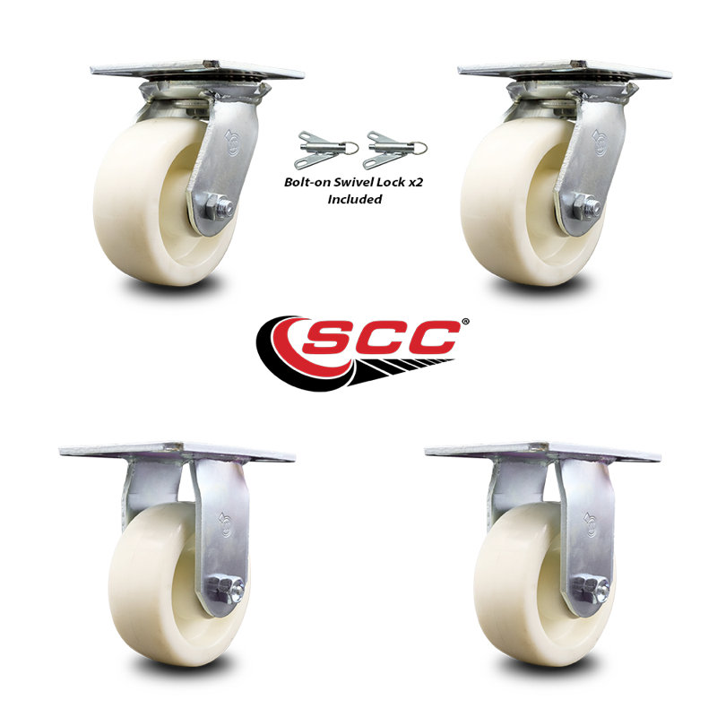 4 Piece Nylon Caster Set