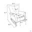 Chaise berçante moderne, fauteuil d'appoint rembourré pour chambre de bébé-1388231728