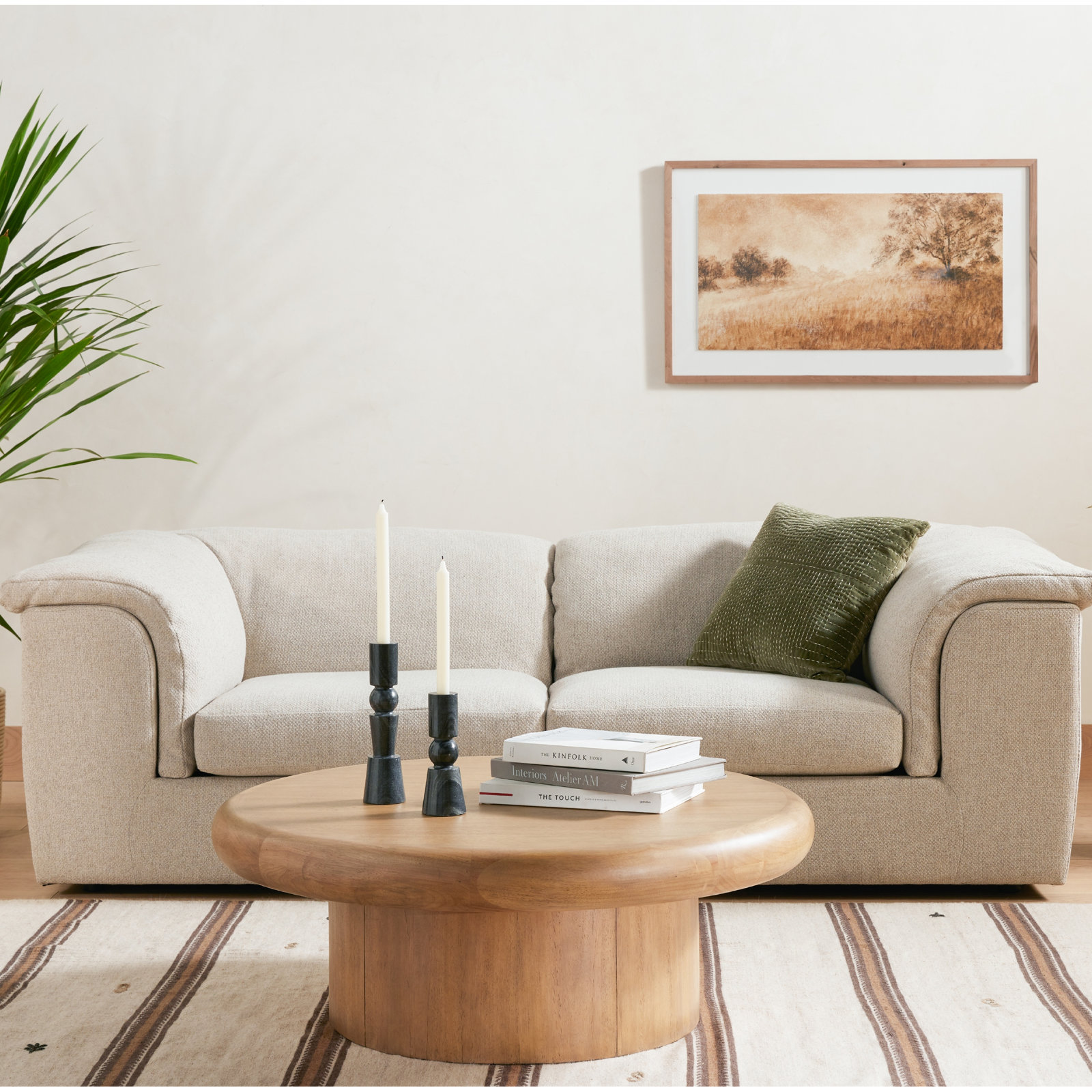Arwin Solid Wood Single Coffee Table, Burnished Parawood