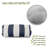 Vertical Stripe Outdoor Bolster Pillow Cover & Insert-1765178691