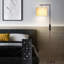 Lampe sur pied arquée et arquée 64 po Nylène avec télécommande et ampoule incluse-286154685