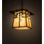 Luminaire suspendu lanterne rectangulaire 4 lumières