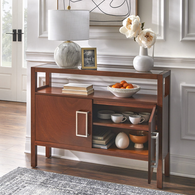 Console Pearson, Transparent; noyer