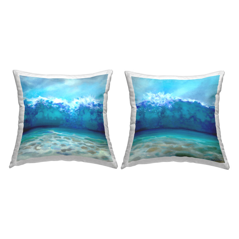 Coussin Tsunami Waves Crashing