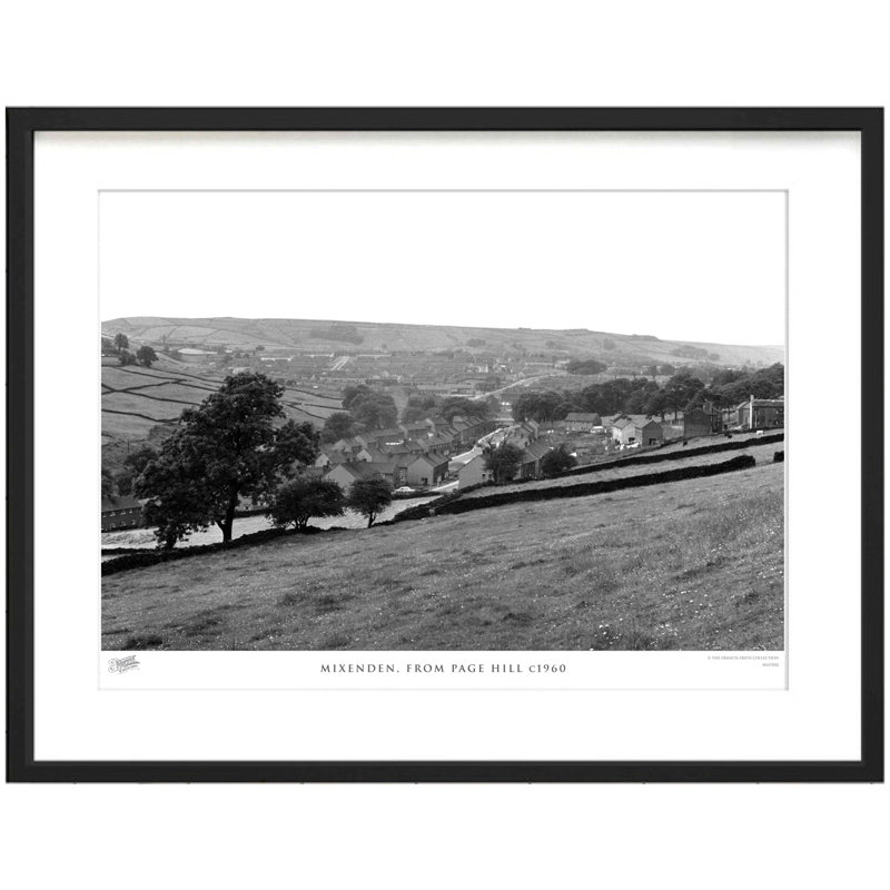 Mixenden, From Page Hill C1960 - Single Picture Frame Print, 45cm H x 60cm W x 2.3cm D