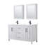 Ensemble de meuble-lavabo double 60 "avec miroir Daria-97961473-97961469-97961467